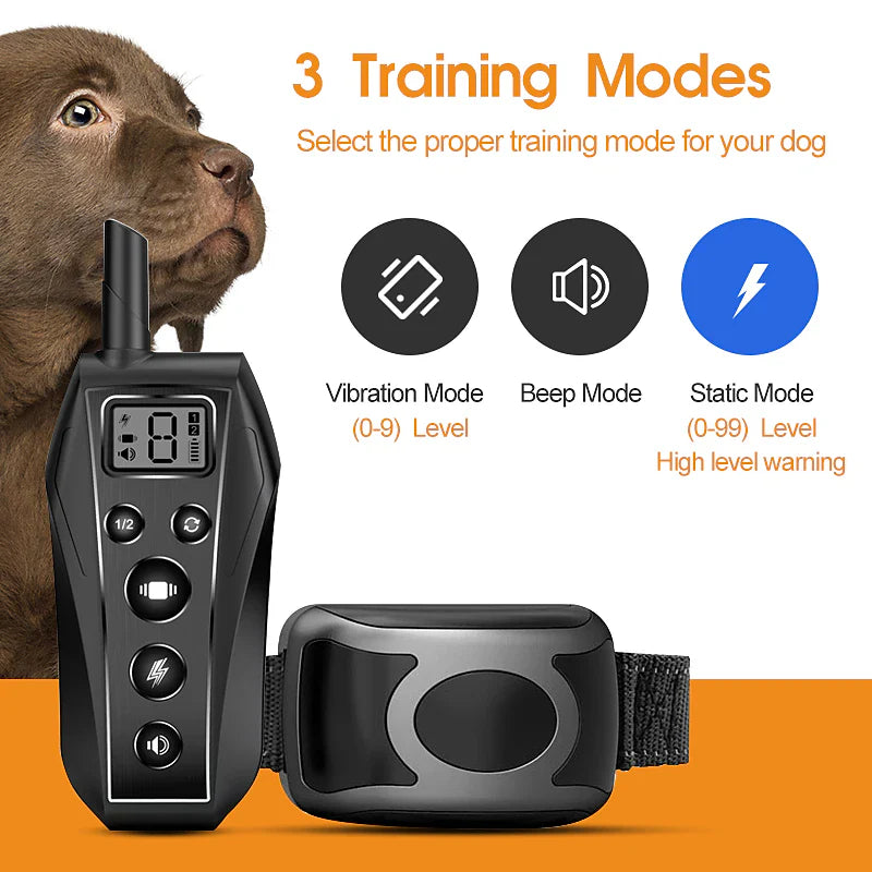 AquaBark Pro - Waterproof Adjustable Anti-Bark Dog Training Collar