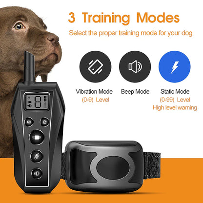 AquaBark Pro - Waterproof Adjustable Anti-Bark Dog Training Collar