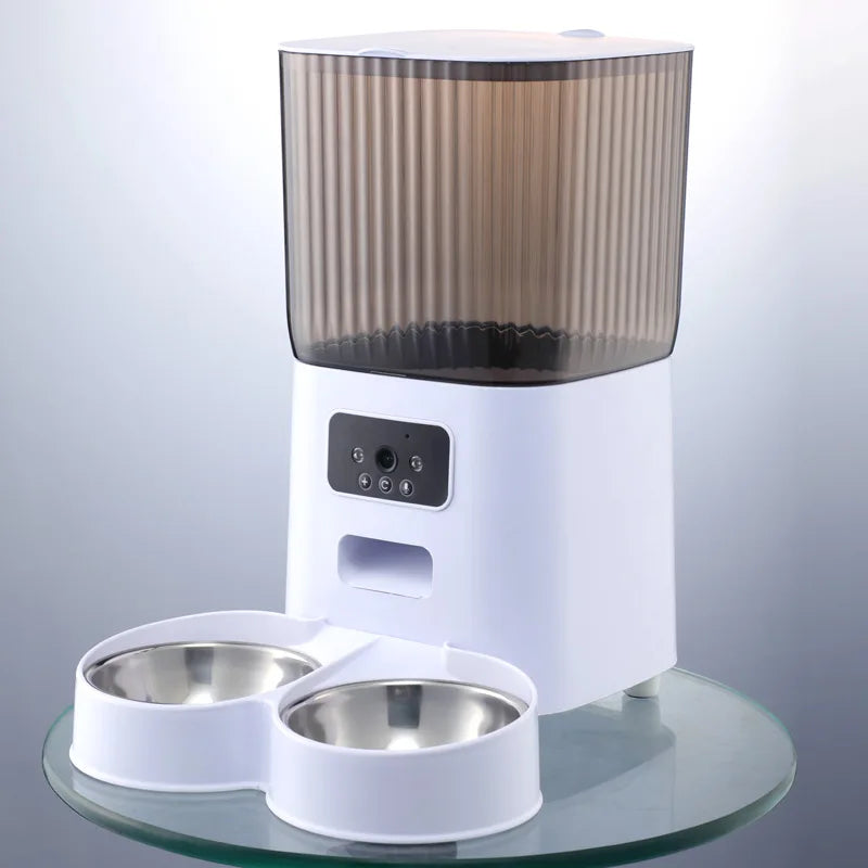 Automatic Pet Feeder with Camera and WiFi Connectivity