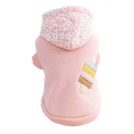 Teddy Charm Lace Hoodie