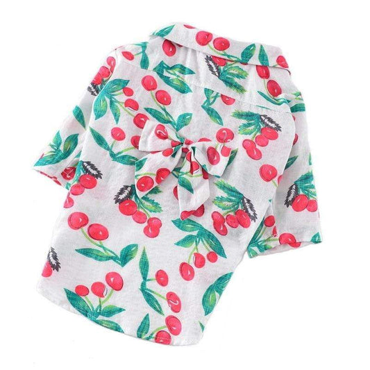 Tropical Paradise Printed Hawaiian Dog Shirt