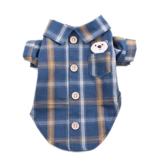 Plaid Paws Teddy Dog Shirt