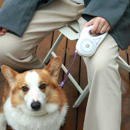 FlexiFreedom Retractable Dog Leash with Spotlight Collar