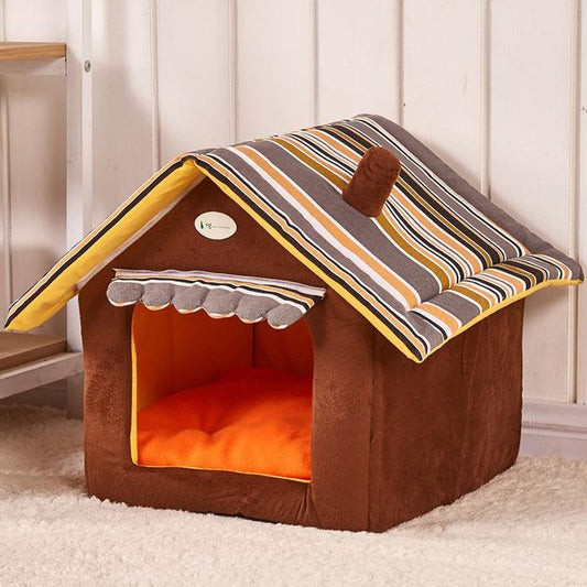 Paw Palace House-Style Pet Bed for Small & Medium Pets