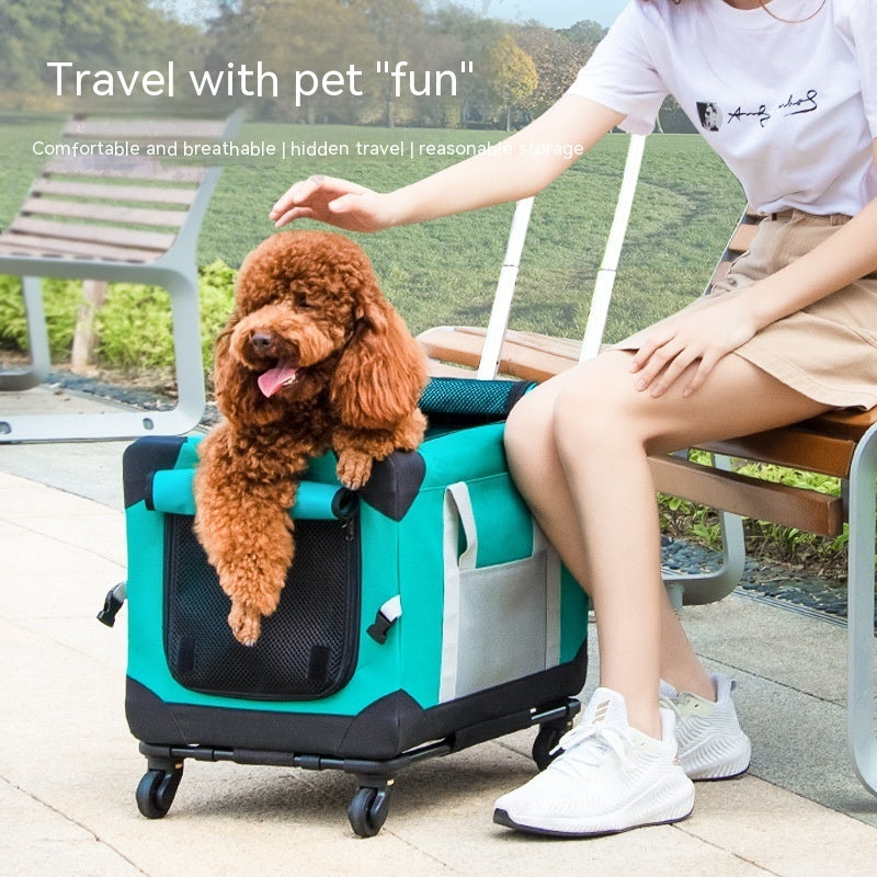 PawPal Rover - Pet Trolley Bag with Car Mount