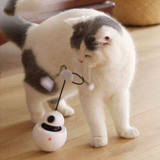 TwirlWhisk Spin: Electric Laser Tumbler Cat Toy